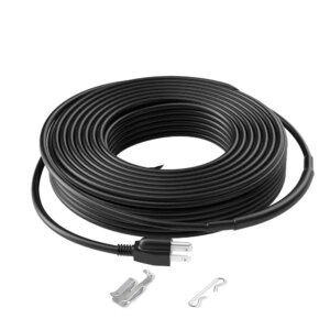100FT 5W/FT Self-Regulating Pipe Heating Cable for Roof Durable Heat Tape with Stable Performance