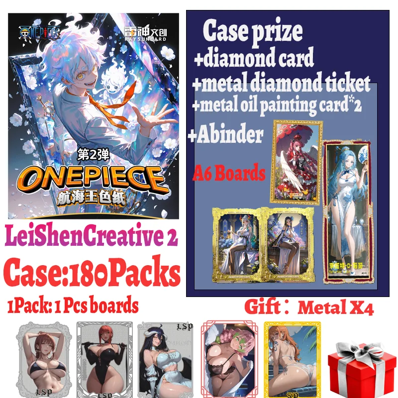 Original Lei Shen Creative 2 One Piece Hancock Uta Nami Vivi A6 Color Paper thermosensitive Card TCG Booster Game Card Gifts