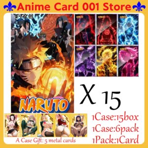 New ET culture Naruto Collection Cards Art board Booster Box Anime Character Collection Card Board Game Card Toy Gifts