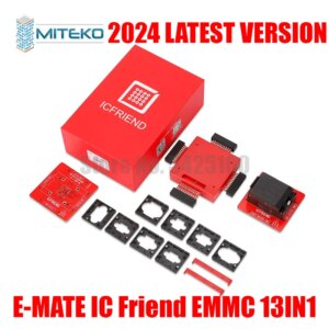 IC Friend MOORC Emate Box, E-mate X EMMC BGA, Support BGA100, 136, 168, 153, 169, 162, 186, 221, 529, 254 for Easy Jtag Plus