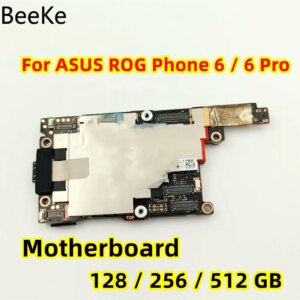 Original Mainboard For ASUS ROG Phone 6 Pro 6D Motherboard Main Logic Board Chip Circuits Unlocked Work 128/256/512GB Replace