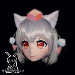 (RB658)Quality Handmade Female/Girl Resin 3/4 Head Japanese Anime Cartoon Character Cosplay Inubashiri Momizi Kigurumi Mask
