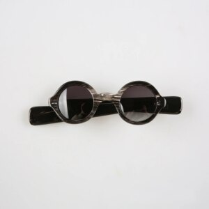 Women’s Sunglasses Men Round Small Wide Temple Retro Handmade Buffalo Horn Sunglass Man Vintage Fashion Glasses