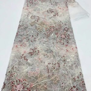 African Beads Groom Tulle lace Fabric 2025 High Quality Sequins Embroidery French Tulle Laces For Nigeiran Party Dress