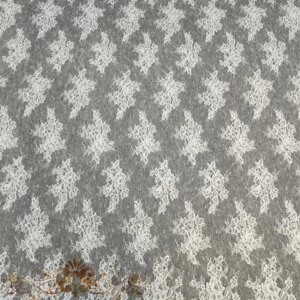 Exquisite Floral Embroidered Corded Fabric Soft Chantilly LAce With Cords Wedding Dresses Lace Fabric