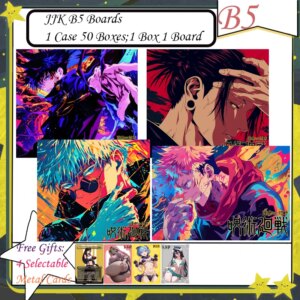 New Jujutsu Kaisen Cards B5 Cards B5 Boards Gojo Satoru Nanami Hobby Collection Cards Doujin Booster Box Kids Toys Gifts