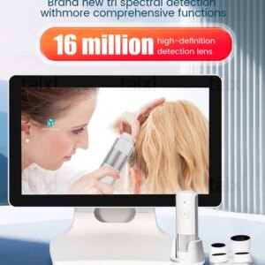 Professional Mini AI Hair Detector Handheld Intelligent Hair Analyzer Analysis Scalp Care Scalp Hair Follicle Analyzer Salon Spa