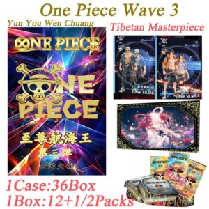 Popular One Piece Wave 3 Yun You Culture Rare Gold Plated Card Booster Box Collection Cards Anime Character Cards Hobbies Gift