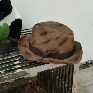 hat jazz top Fashion Burn woolen unisex personality