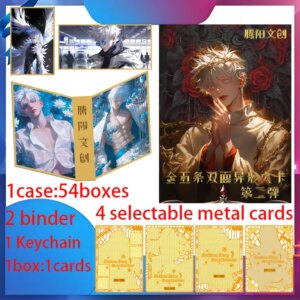 2025New TengYang Culture JJK Jujutsu Kaisen A6 Size Full Collection Grating Cards Gojo Holographic cards Anime Character Gift