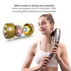 Cervical spine, waist and back full body massage device – handheld electric back massager, percussion vibration device