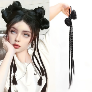 Headband, boxing braid, synthetic wig, bow wig, can be used for decoration and everyday wear