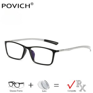 Men Optical Glasses Prescription Recipe Lenses Myopia Hyperopia Progressive Filter Blue Light Clear Computer Office Eyewear