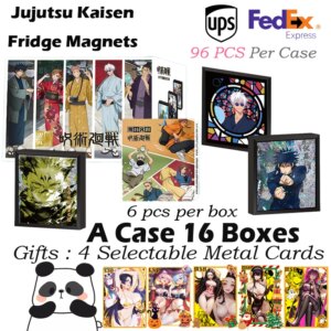 Jujutsu Kaisen Magnet Collection Card Gojo Hobby Anime Collectible Toy Gifts Doujin Acrylic Card