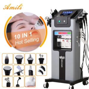 The New 10 In 1 Aqua Peeling Lift Skin Bubble Moisturizer Oxygen Machine Skin Care Cleansing Facial Equipment