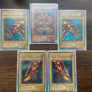 5Pcs Yugioh KONAMI Duel Monsters PG-61~65 Exodia the Forbidden One Secret Rare Japanese Collection Mint Cards