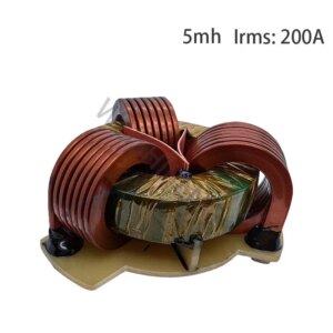 5mh200A Three phase common mode inductor with high current, high-power inductor for charging station filtering