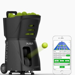 2025 Hot Sale APP Remote Control for Swing Training Drive Drop Shot Volley Smash Stroke Exercise Tennis Ball Machine Portable