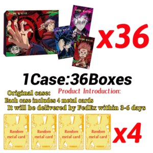 Latest Case VIKA Jujutsu Kaisen Collection Cards Booster Box Anime Playing Character Party Gifts