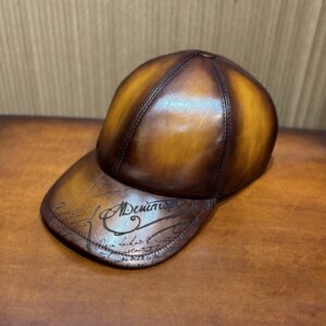 DIMY 2025 British retro newsboy hat men’s big head circumference autumn and winter high-end cowhide beret octagonal hat leather