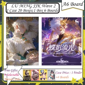 New LU MING JJK Wave 2 A6 Boards Jujutsu Kaisen Cards A6 Cards Gojo Satoru Hobby Collection Doujin Booster Box Kids Toys Gifts