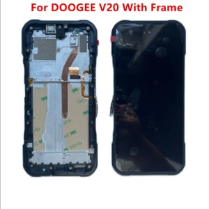 New Original DOOGEE V20 LCD Display With Frame + Touch Screen Digitizer Assembly Replacement Glass For Doogee V20 Phone
