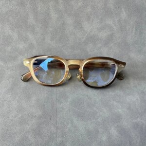 Eyeglass Frames Unique Square Vintage Handmade Honey Black Horn Prescription Man Glasses Frames Optical Lenses Eyeglasses