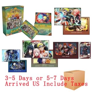 2025 Wholesales Naruto Anime Cards Acrylic TCG Card Sasuke Uzumaki Ninja World Kid’s Gift Playing Card Toy