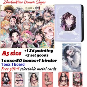 2025 Newest ZhuiGuMiao Demon Slayer Borads Collection Card Shinobu Japanese Anime Trading Mitsuri Hobbies Gift