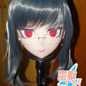 (KM91912)Top Quality Handmade Female Resin Full Face Peko Pekoyama Cosplay Mask Kigurumi Crossdresser Doll