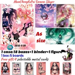 2025 Newest ManChengKaPai Demon Slayer Boards Collection Card Shinobu Japanese Anime Trading Mitsuri Hobbies Gift