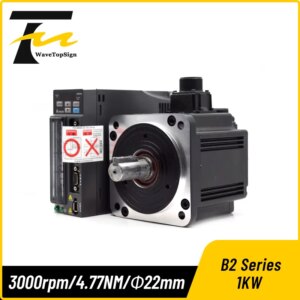 WaveTopSign Delta Servo Motor kit 1KW B2 Series ASD-B2-1021-B ECMA-E21310RS ECMA-E21310SS with brake 4.77N.M 5.6A With 3M Cable