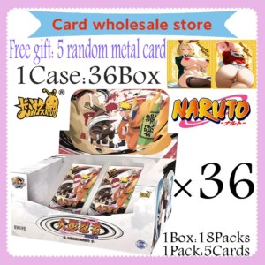 KAYOU Genuine NR-RD-Z007 Naruto Cards Box Anime Figure Card Booster Pack Sasuke Collection Flash Card Toy Birthday Gift for Kids