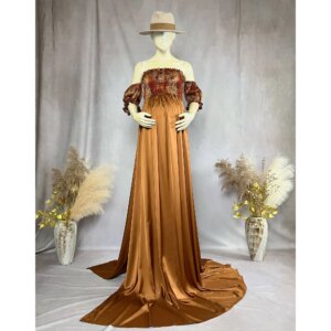 Don&Judy Dress For Pregnant Women Photography Maternity Dresses Sexy Long Skirt With Top And Side Slit Wedding Party Gown