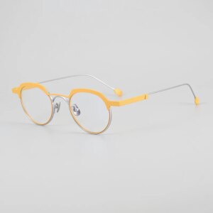 100% titanium oval glasses ultra light frame anti blue light computer reading eyeglass trendy men/women myopia optical eyewear