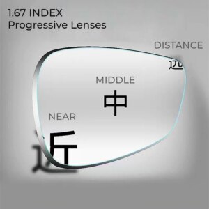 1.67 photochromic Progressive Lenses Free Form Multi Focal Change Grey Brwon Super Thin Wide Vision Anti Sunglare Anti UV