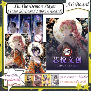 Newest XinYue Demon Slayer A6 Board Anime Kimetsu Yaiba Tanjirou Kamado Nezuko Card Kids Gift Demon Slayer Cards Hobby