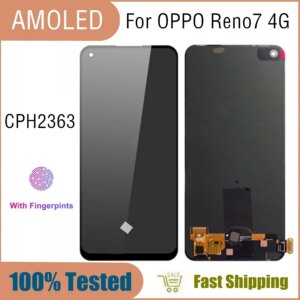 6.4″ AMOLED For OPPO Reno7 CPH2363 LCD Display Touch Screen Digitizer Assembly Replacement