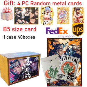 2024 Naruto B5 Wave 3 Collection Card Uzumaki Uchiha Sasuke Tcg Haruno Sakura Anime Figures Collection Card Children Toy Gift