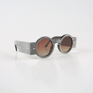 Women Sunglasses Men Round Rough Wide Temple Polarized Handmade Buffalo Horn Sunglass Man Fashion Vintage Retro Glasses