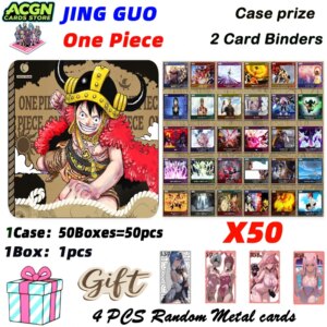 JING GUO Culture One Piece Double-sided Acrylic Color Paper Anime Cards Boster Box Birthday Gifts for Boys and Girls