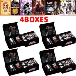 2023 Wholesales 4boxes Bleach Collection Cards Box Booster Thousand-year Blood War Tcg Cards Anime Trading Cards Birthday Gift