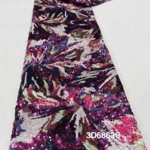 African Mesh Lace Fabric Sequins Lace Fabric 2025 High Quality Groom French Nigeria Lace Dresses for Women Party Wedding Sewing