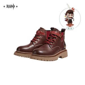 [Genuine] Game Genshin Impact Kaedehara Kazuha Theme Impression Series Boots Cosplay Costume Accessories Cartoon Medium Leather