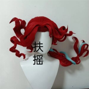 Styled Red Cosplay Wig The Fisherwoman in Identity V Cos Fans Gift Customized Wig Role Play Prop Gift