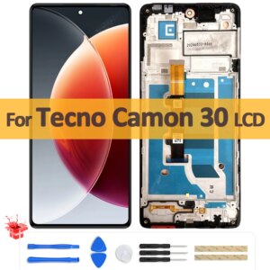 6.78″ Original AMOLED For Tecno Camon 30 CL6K LCD Display Touch Screen Digitizer Assembly For Camon 30 4G CL6 Screen Replacement