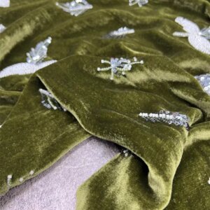 High Quality Real Silk Velvet Fabric Autumn and Winter Vest Coat Cheongsam Fabric