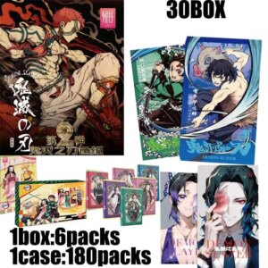 Demon Slayer Cards Booster Box Collection Yuegu Wholesale Playing Cards Games Board Party Kids Toys Mystery Pack