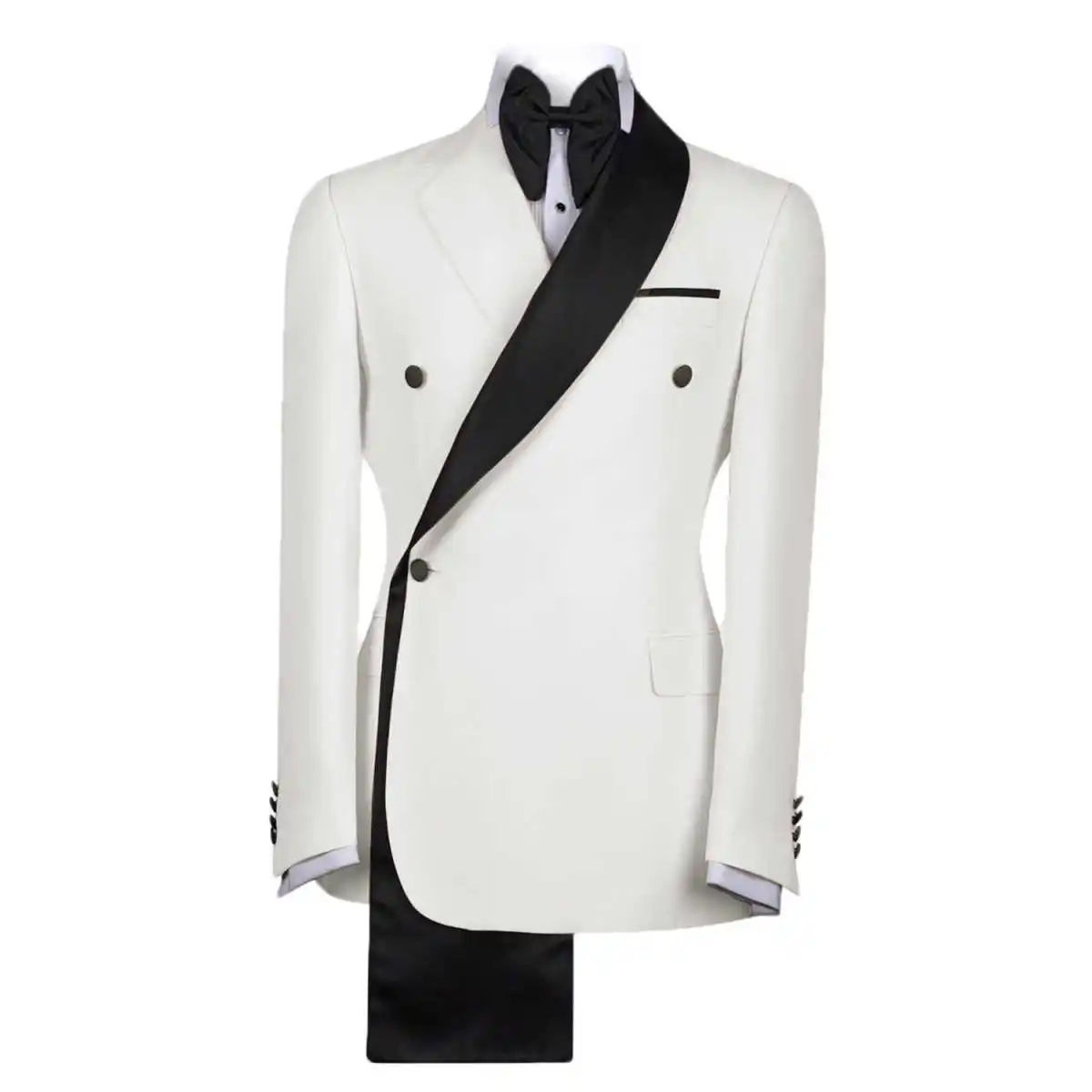 Mens Suit Slim Fit Tailor-Made Gentlemen Suits Beads Jacket Customized Wedding Prom Formal Occasions Groom Tuxedo Plus Size