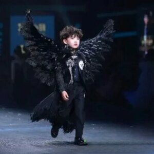 New Children’s Runway Competition Model Runway Stage Feather Underwear Wing Performance Props Performance Costumes